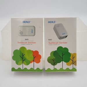 2 iHEALS Toothbrush Sterilizer DU03 New Sealed USB Rechargeable